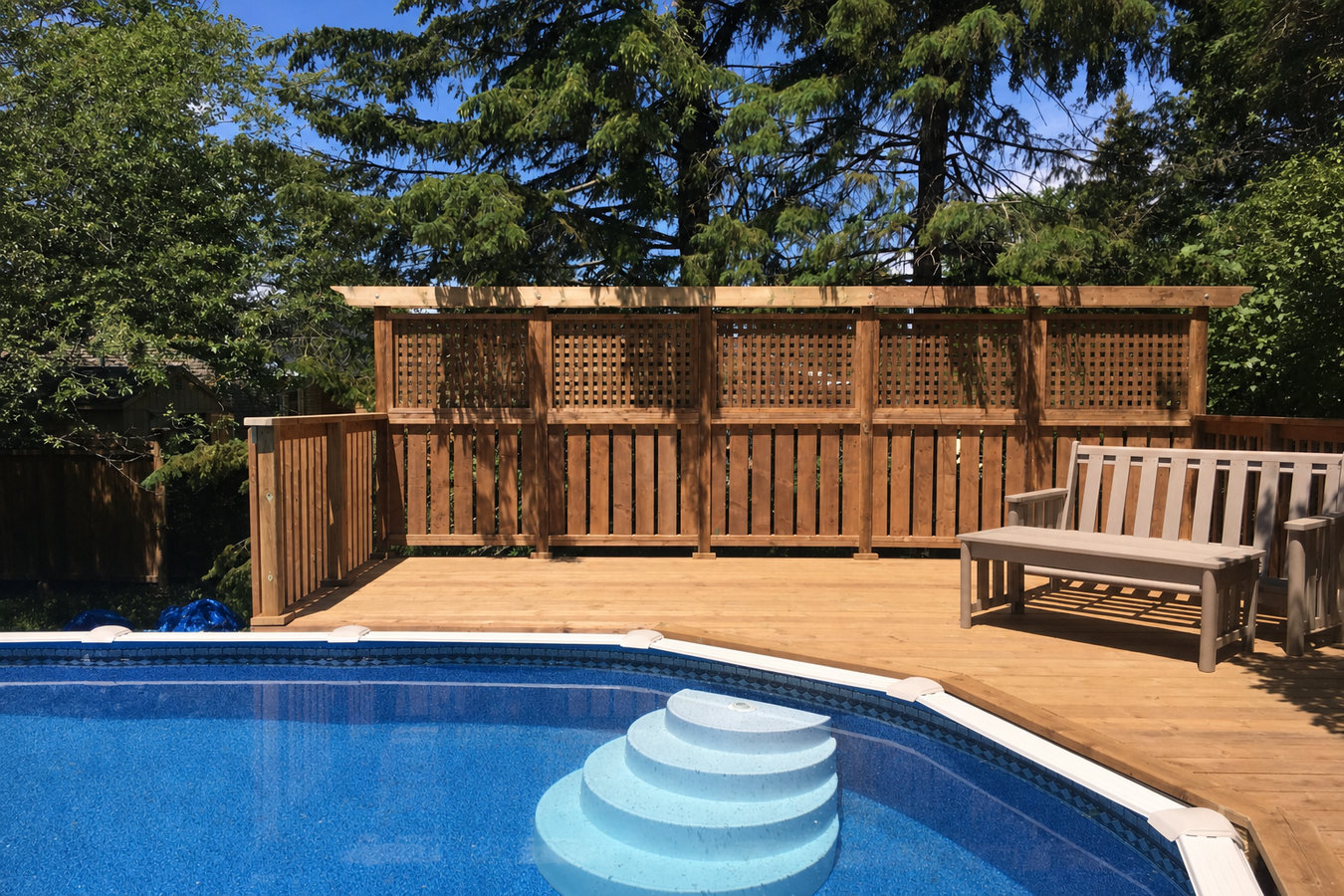 Pool deck construction